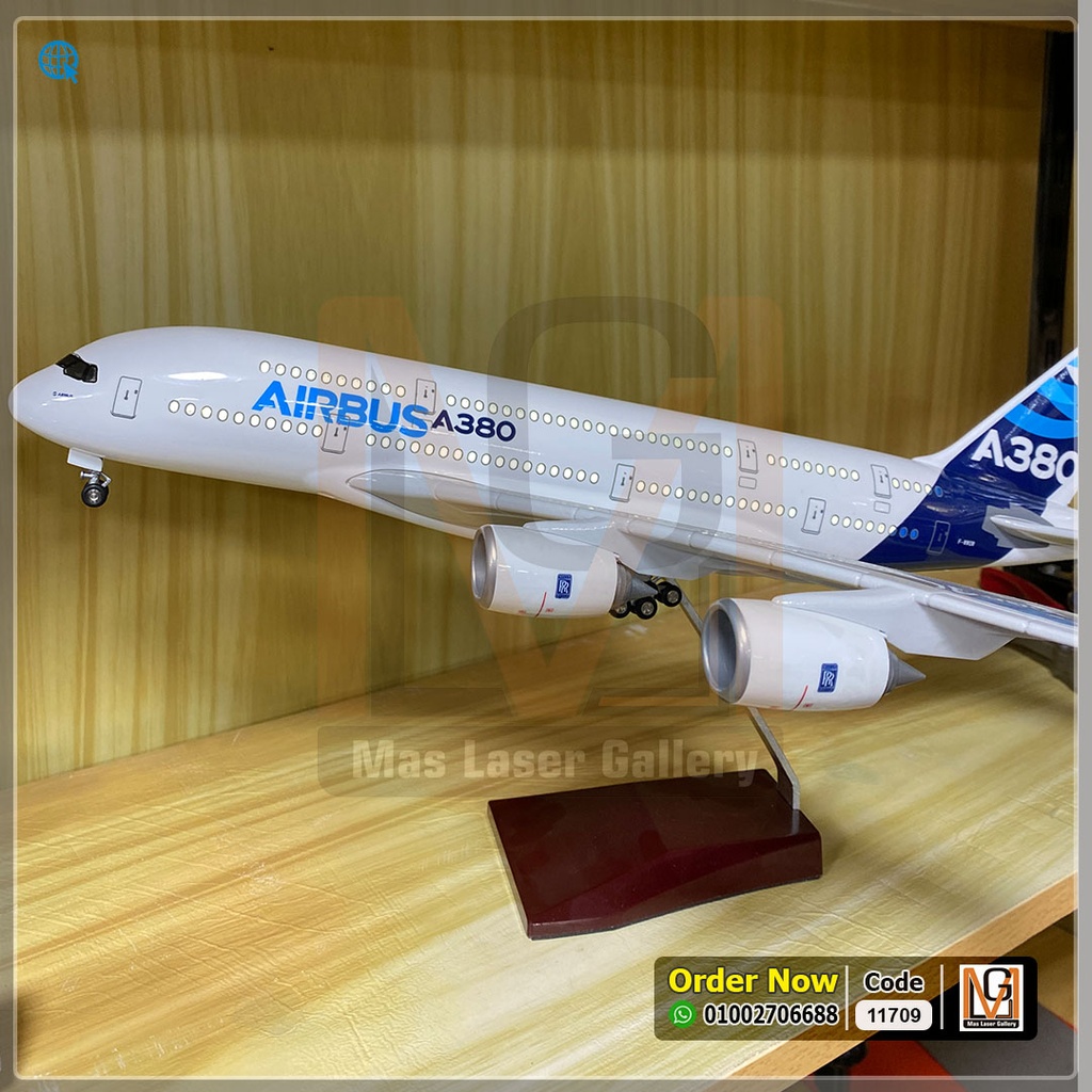 ماكيت طائرة ايرباص A380 ا LED  | 11709