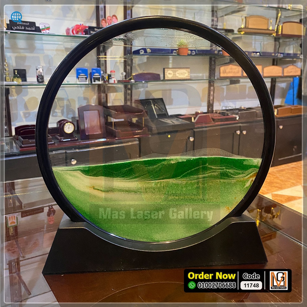 برواز رمل متحرك اسود 25 سم *9* | 11748