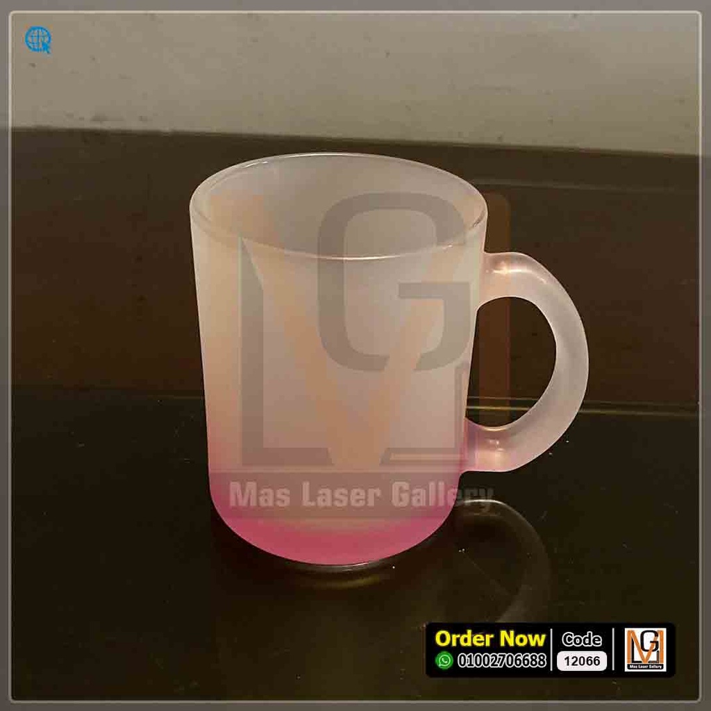 مج زجاج شفاف روز  شامل الطباعه *10* | 12066