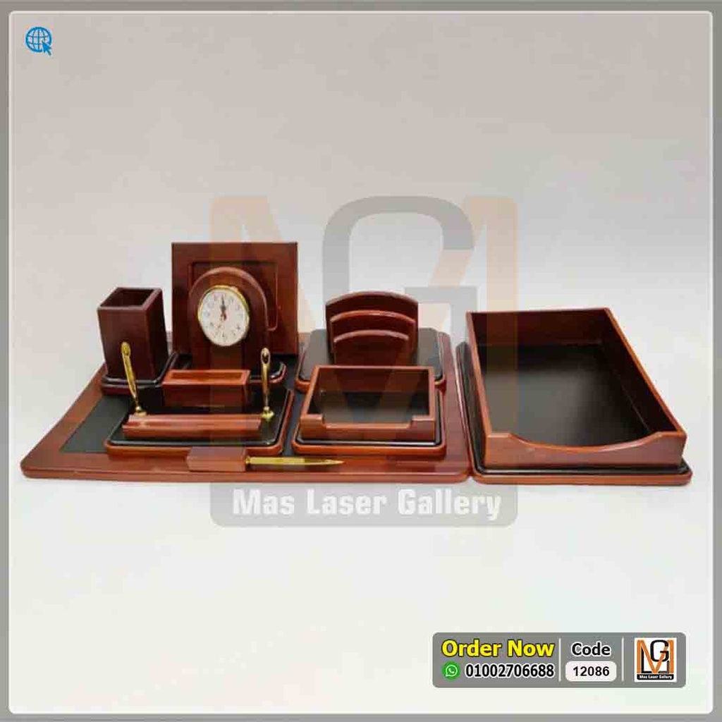 طقم مكتب خشب 2 لون مستورد | 12086