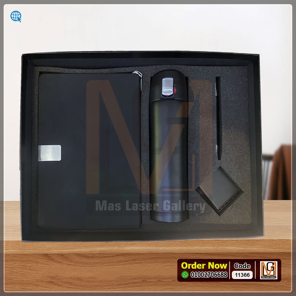 طقم اكسسوارات> نوت بوك - مج حراري - قلم - حامل موبايل  | 11366