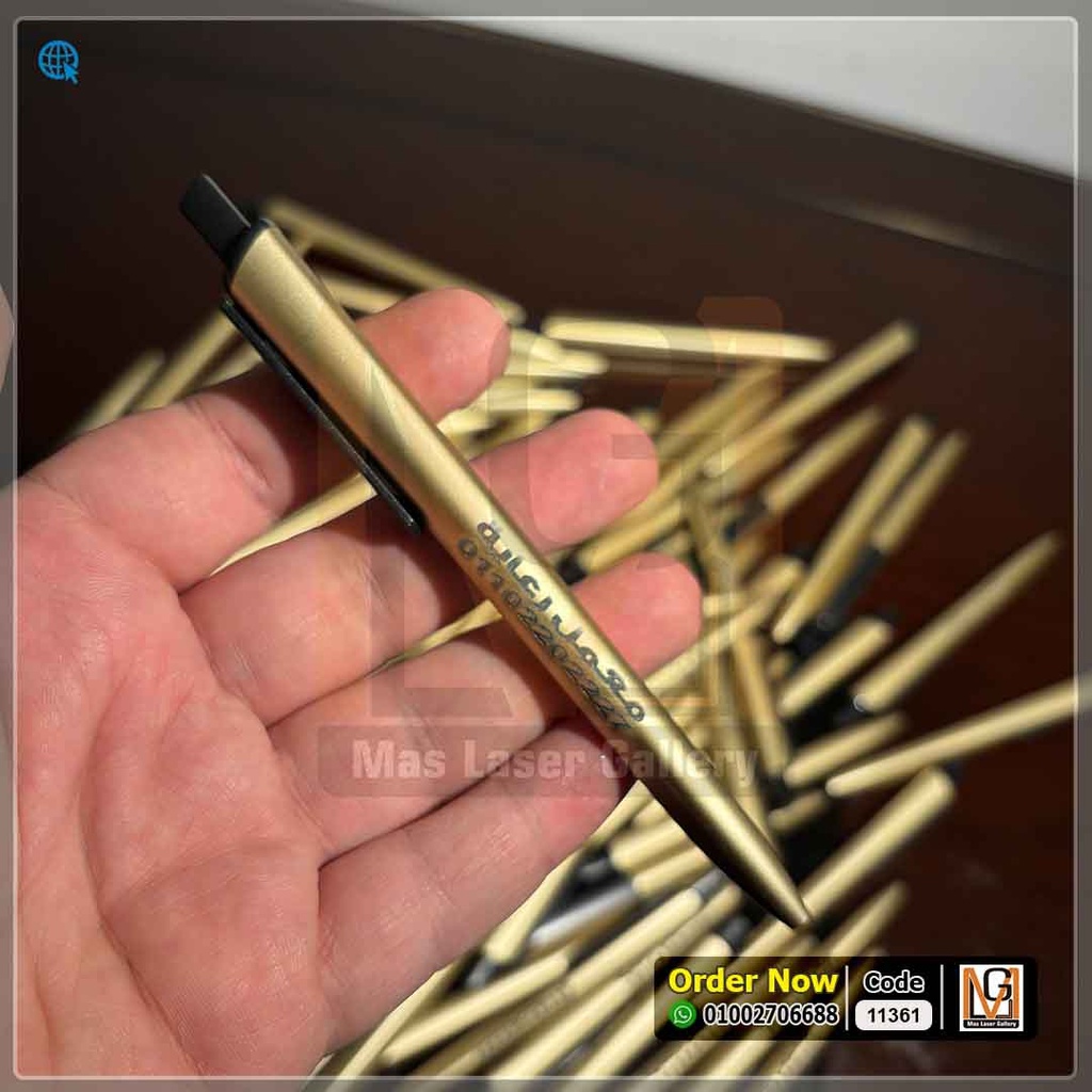 قلم بلاستيك ذهبي  | 11361