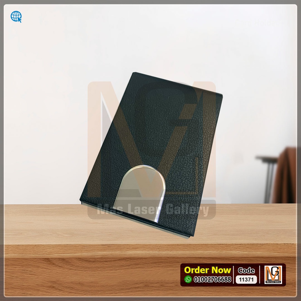 كراته جلد اسود شاملة حفر الاسم بالليزر *9* | 11371