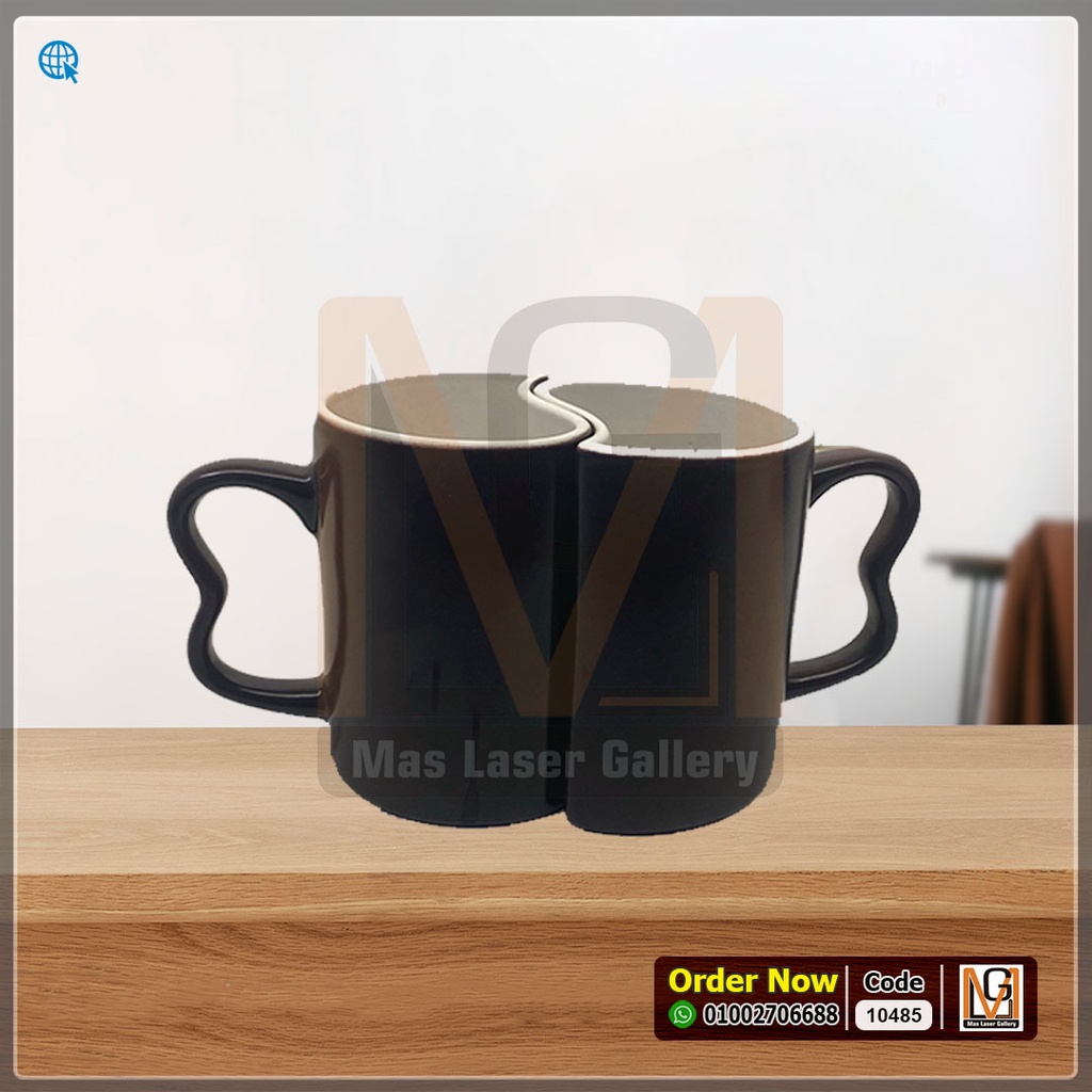 مج سحري زوجي اسود بعلبه  | 10485