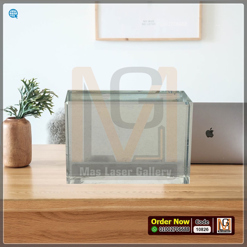 مستطيل كريستال 10 × 8 سم *21* | 10826