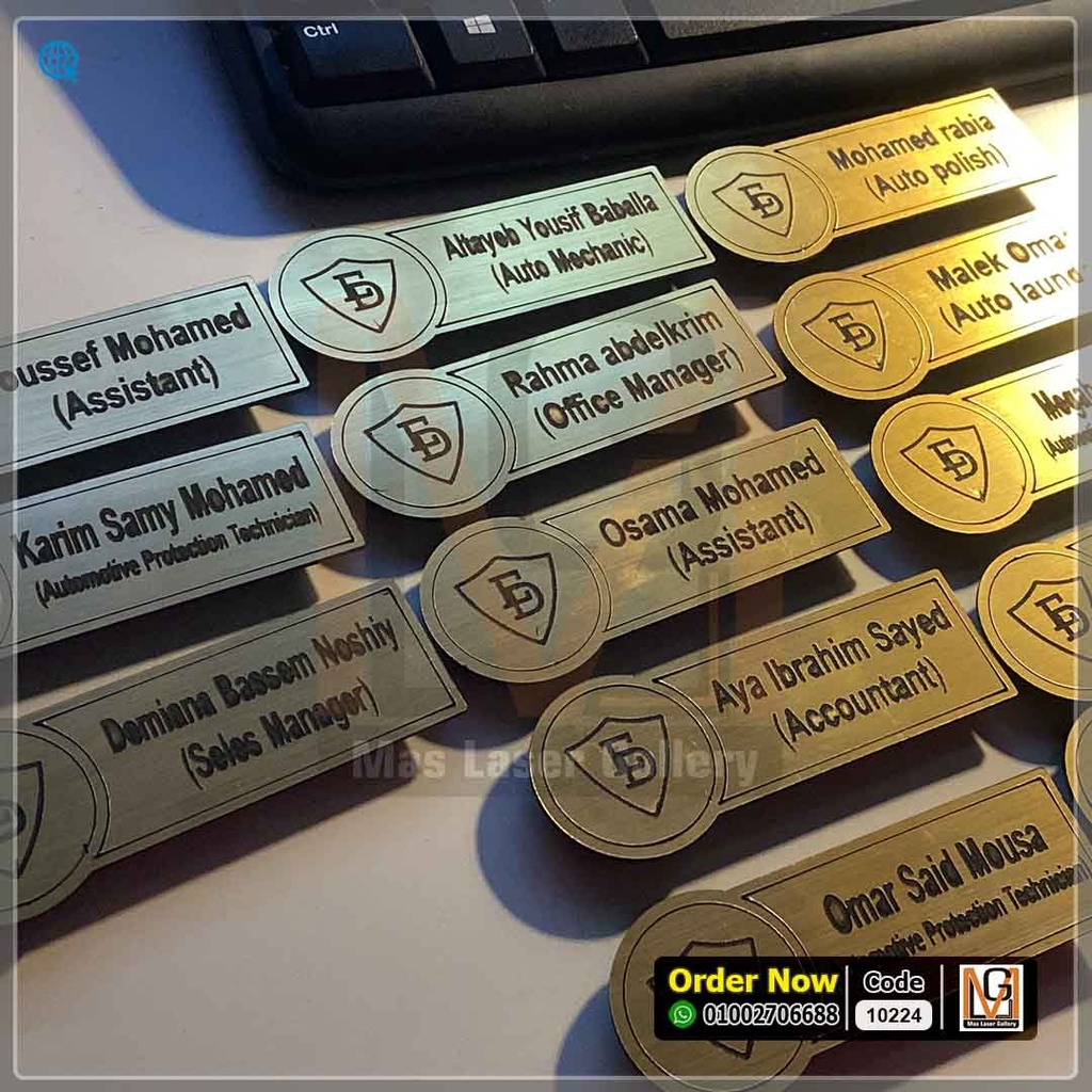 نيم تاج اكليريك ذهبي دائرة جانبيه  | 10224