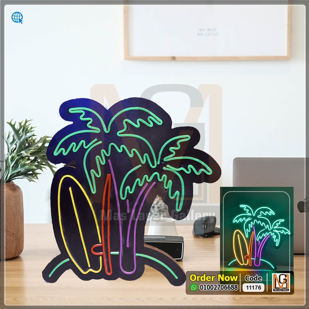 يافطة مضيئة نيون جزر هاواي  | 11176