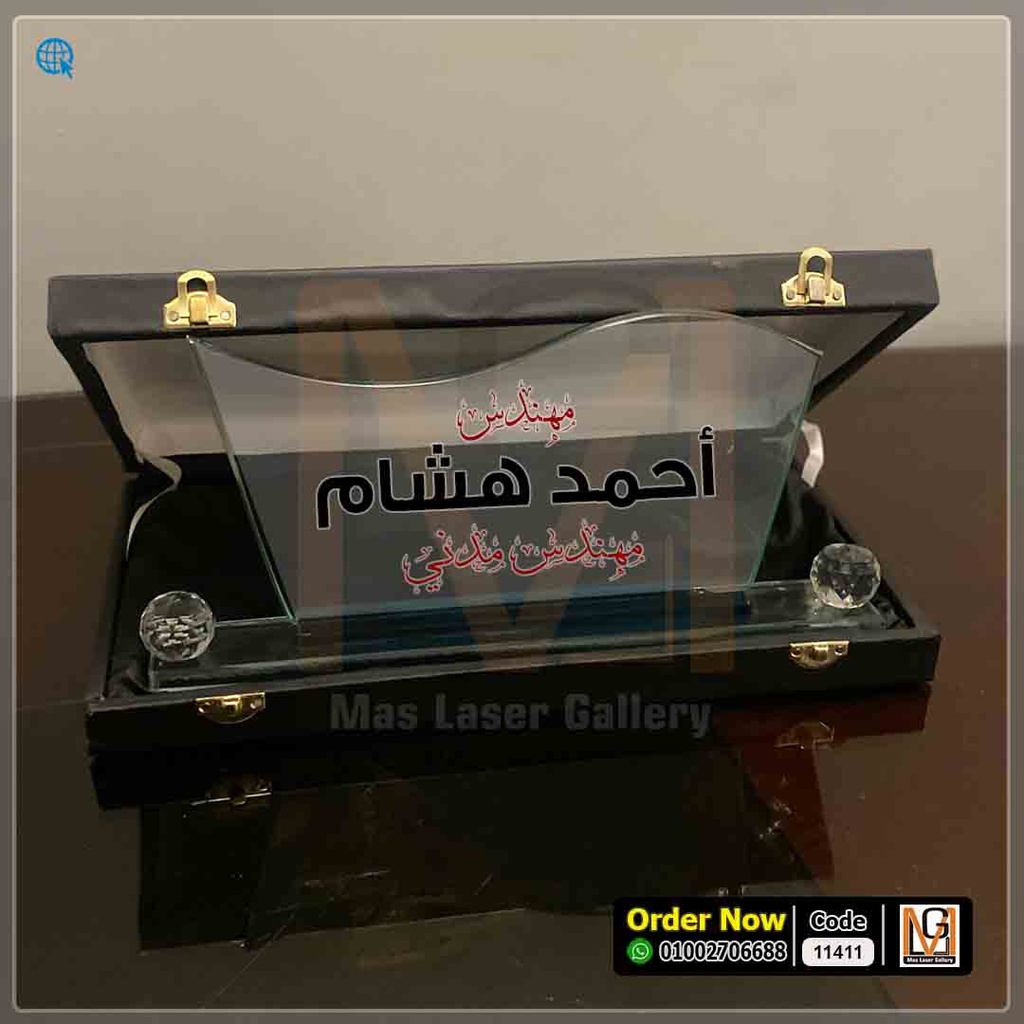 ستاند مكتب كريستال بكورتين *6* | 11411