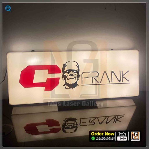 لوحه ريسبشن مضيئة بلوجو مقاس 70 × 30 | 12020