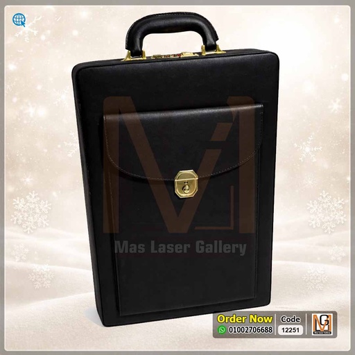 شنطة سامسونايت جلد اسود | 12251