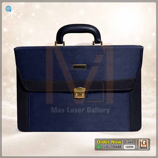 شنطة جلد  كحلي غامق | 12252